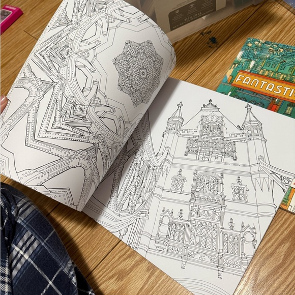 5 Adult and Children's Coloring Books Set - Picture 3 of 9